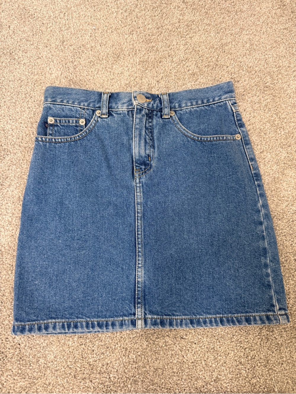 Polo by Ralph Lauren Classic Blue Denim Mini Skirt